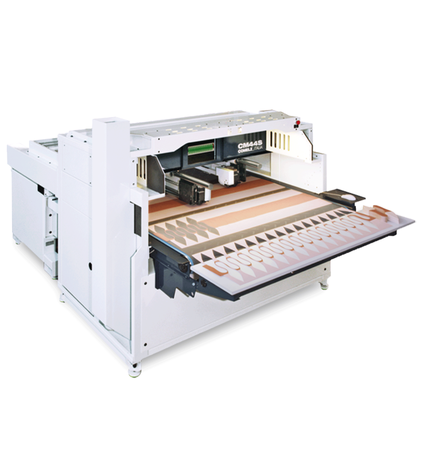 Comelz sector products leather synthetics fabrics cutting cm44